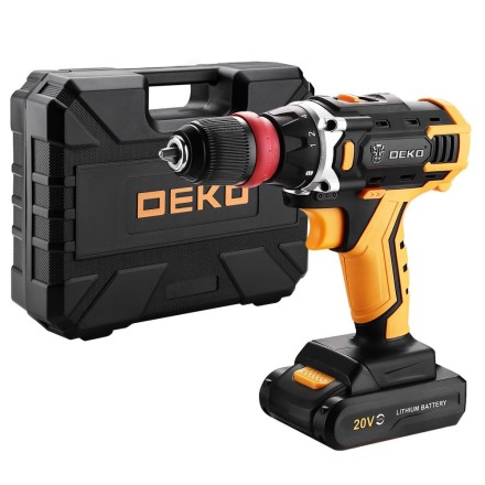 Дрель аккумуляторная DEKO DKCD20FU-Li SET3, 063-4177, со съемным патроном купить в Нефтеюганске