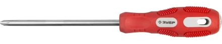 Отвертка ЗУБР &quot;ПРОФИ&quot; хромованадиевая сталь, двухкомпонентная рукоятка, магнит наконечник, PH2x150мм 25232-2-150_z01 купить в Нефтеюганске