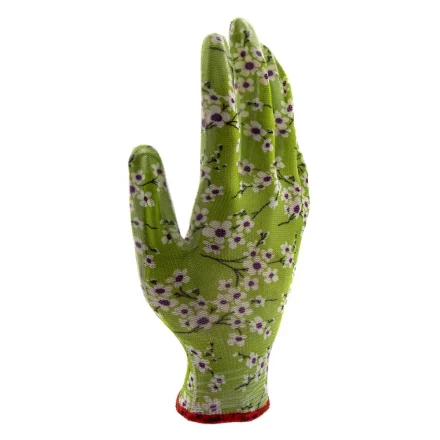 Перчатки садовые из полиэстера с нитрильным обливом, MIX цветов, M Palisad 67864 купить в Нефтеюганске