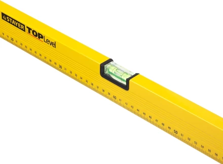 Уровень STAYER &quot;STANDARD&quot; &quot;TOPLevel&quot;, коробчатый, 2 противоударных ампулы, линейка, 120см 3460-120_z03 купить в Нефтеюганске