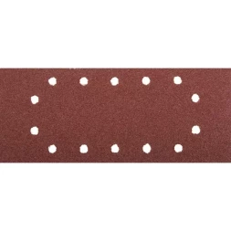 Лист шлифовальный ЗУБР &quot;МАСТЕР&quot;, 14 отверстий, для ПШМ на зажимах, Р60, 115х280мм, 5шт 35594-060