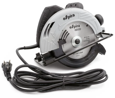 Пила циркулярная ESPIRA CSI-190A (ф190 мм, 220-240В,50/60 Гц, мощность 1250 Вт, 5000 об/мин), 401251 купить в Нефтеюганске