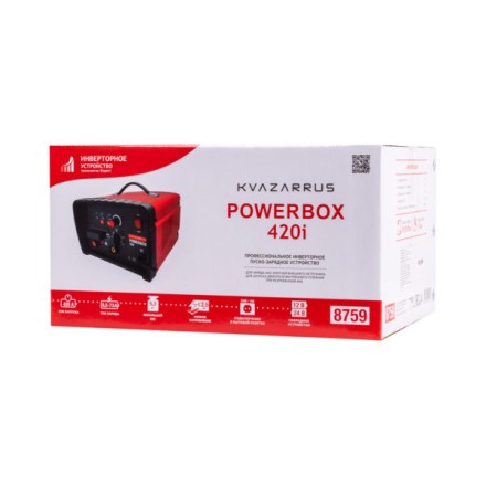 Инверторное пуско-зарядное устройство KVAZARRUS PowerBox 420i, таймер, цветная коробка купить в Нефтеюганске