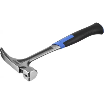 Молоток-гвоздодер ЗУБР "ПРОФЕССИОНАЛ" цельнокованый с магнитом и двухкомпонентной рукояткой, 580г 20258-580 купить в Нефтеюганске