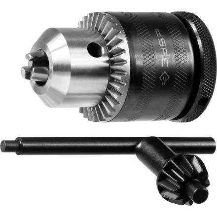 Патрон ЗУБР &quot;ЭКСПЕРТ&quot; цельнометаллический для дрели, с ключом, фиксатор, 13мм, 1/2&quot; 29082-13-1/2_z01 купить в Нефтеюганске