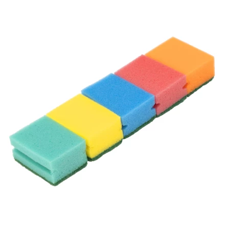 Губки для посуды профильные Comfort, 87 x 65 x 40 мм, 5 шт., Home Palisad 923575 купить в Нефтеюганске