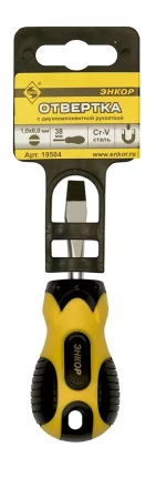 Отвертка шлицевая 1,0х6,0х38 мм Энкор 19504 купить в Нефтеюганске