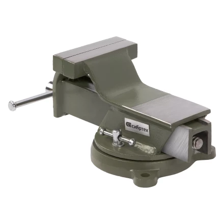 Тиски слесарные Сибртех 18618, 100 мм, стальные, поворотные купить в Нефтеюганске