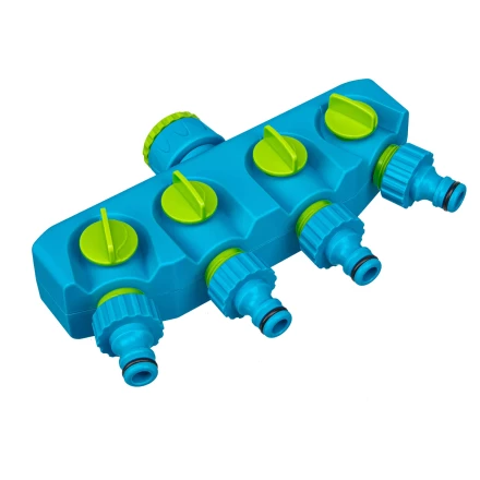 Разветвитель четырехканальный, пластиковый Palisad Luxe 65787 купить в Нефтеюганске