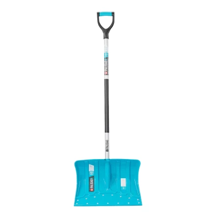 Лопата-скрепер для уборки снега Palisad 61797, полипропилен, 460х320х1300 мм, алюминиевый черенок, ПВХ, LUXE купить в Нефтеюганске