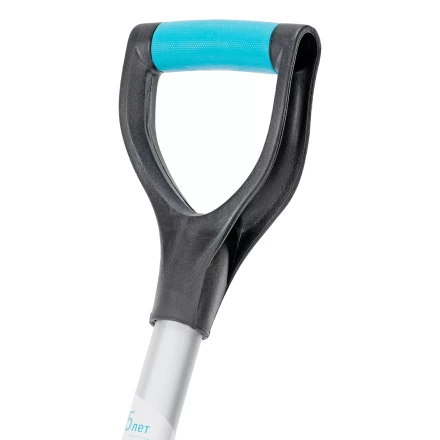 Лопата-скрепер для уборки снега Palisad 61797, полипропилен, 460х320х1300 мм, алюминиевый черенок, ПВХ, LUXE купить в Нефтеюганске