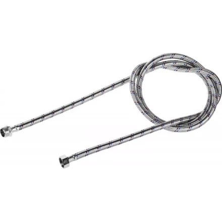 Подводка гибкая ЗУБР для воды, оплетка из нержавеющей стали, г/ш 1/2&quot; - 1,8м 51005-G/S-180 купить в Нефтеюганске