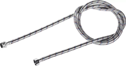 Подводка гибкая ЗУБР для воды, оплетка из нержавеющей стали, г/ш 1/2&quot; - 1,8м 51005-G/S-180 купить в Нефтеюганске