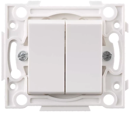 Выключатель СВЕТОЗАР двойной SV-55230-2 купить в Нефтеюганске