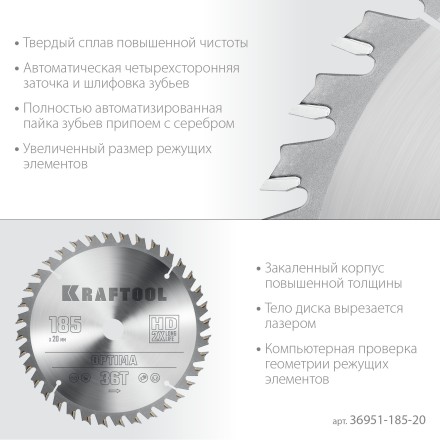 Диск пильный OPTIMA, повышенный ресурс 36951-185-20 купить в Нефтеюганске