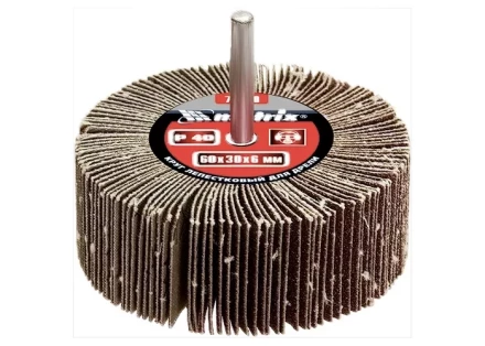 Круг лепестковый для дрели P 60  60 х 20 х 6 мм MATRIX 74112 купить в Нефтеюганске