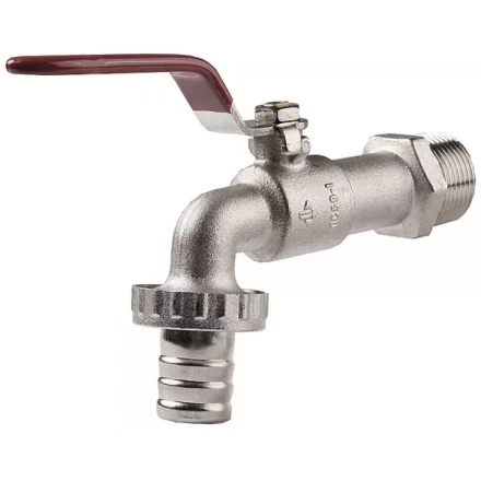 Кран ЗУБР шаровой водоразборный, латунный с никелированным покрытием, 3/4&quot;-3/4&quot; 51216-3/4-3/4 купить в Нефтеюганске