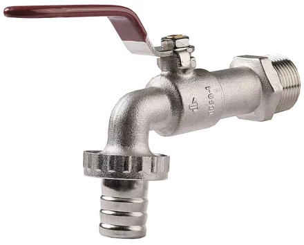 Кран ЗУБР шаровой водоразборный, латунный с никелированным покрытием, 3/4&quot;-3/4&quot; 51216-3/4-3/4 купить в Нефтеюганске