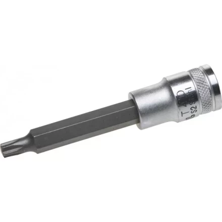 Торцовая бита-головка KRAFTOOL &quot;INDUSTRIE QUALITAT&quot;, удлиненная, материал S2, TORX, сатинированная, 1/2&quot;, Т40 27906-40_z01 купить в Нефтеюганске