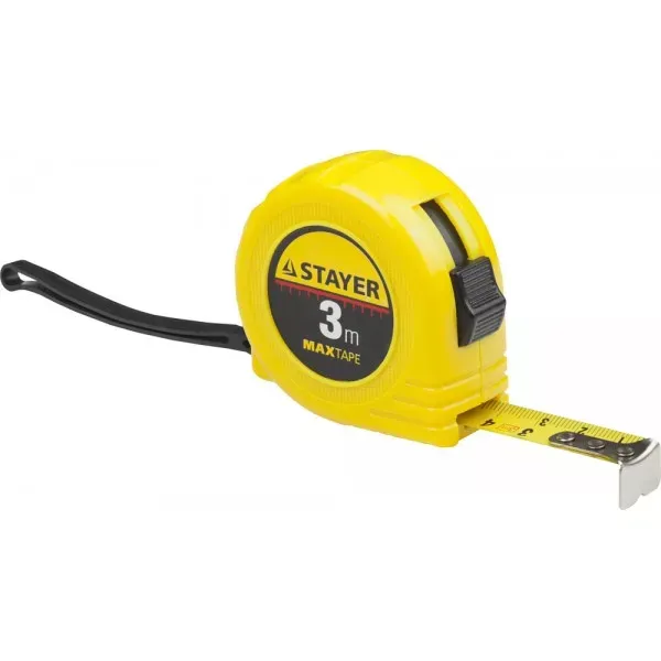 Рулетка STAYER "МASTER" "MaxTape", пластиковый корпус, 3м/16мм 34014-03-16 купить в Нефтеюганске