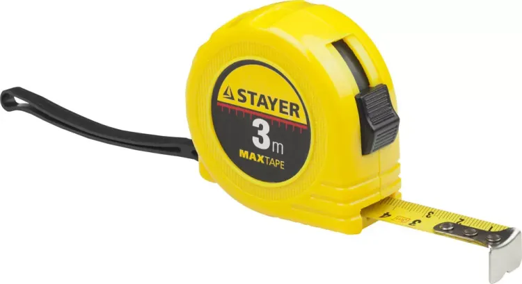 Рулетка STAYER "МASTER" "MaxTape", пластиковый корпус, 3м/16мм 34014-03-16 купить в Нефтеюганске