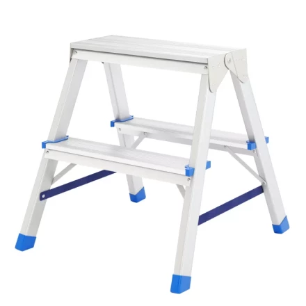 Стремянка двусторонняя 2 ступени алюминиевая Сибртех 97922 купить в Нефтеюганске