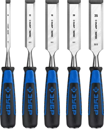 ЗУБР Ударник, 5 предм, набор стамесок-долот, Профессионал (18097-H5) купить в Нефтеюганске