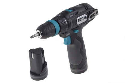 Аккумуляторная дрель TESLA TCD122QC с скейсом купить в Нефтеюганске