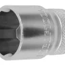 Торцовая головка KRAFTOOL "INDUSTRIE QUALITAT", Cr-V, SUPER-LOCK, хромосатинированная, 1/2", 22 мм 27801-22_z01 купить в Нефтеюганске