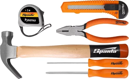 Набор инструмента бытовой, 6 предм  SPARTA 13540 купить в Нефтеюганске