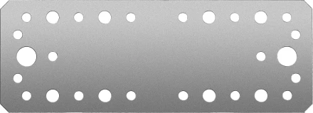 ЗУБР КП-2.5, 180 x 65 x 2.5 мм, цинк, крепежная пластина (31023-180) купить в Нефтеюганске