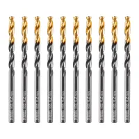 Сверло по металлу, 4,2 мм, HSS-Tin, Golden Tip, 10 шт. Denzel 717210