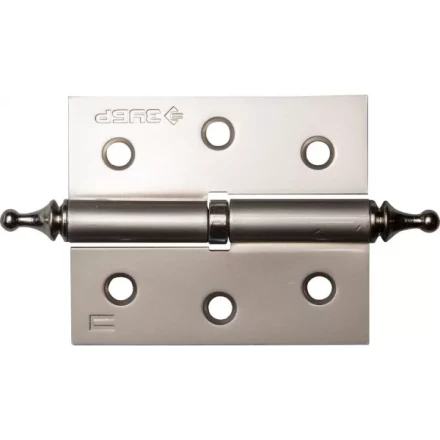 Петля дверная разъемная ЗУБР &quot;ЭКСПЕРТ&quot;, 1 подшипник, цвет мат. никель (PN), левая, с крепежом, 75х63х2,5мм,2шт 37605-075-4L купить в Нефтеюганске