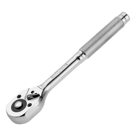 Ключ-трещотка 3/8&quot;, 45 зубьев, цельнометаллический, с быстрым сбросом, CrV, хром// Сибртех 14018 купить в Нефтеюганске