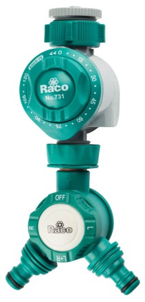 Таймер RACO для подачи воды, механический, в комплекте с распределителем двухканальным, 3/4&quot;х1&quot; 4275-55/732D купить в Нефтеюганске