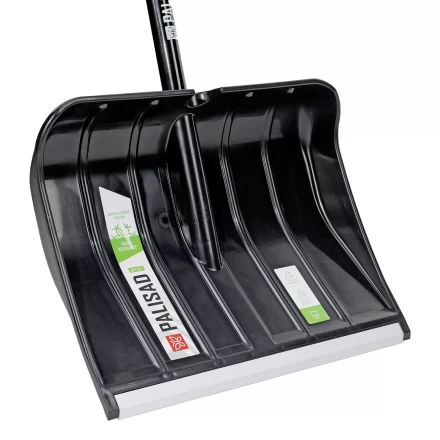 Лопата для уборки снега Palisad 61798, полипропилен, 455х345х1330 мм, алюминиевый черенок, BASE купить в Нефтеюганске