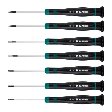 Набор отверток для точных работ KRAFTOOL Precision 7 25686 купить в Нефтеюганске