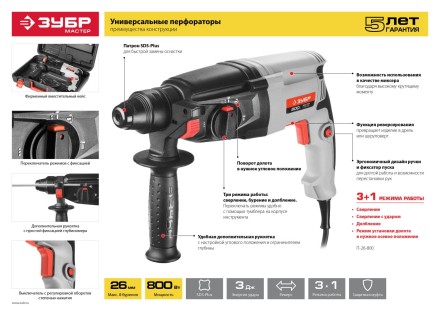 Перфоратор SDS-plus П-22-650 серия МАСТЕР купить в Нефтеюганске