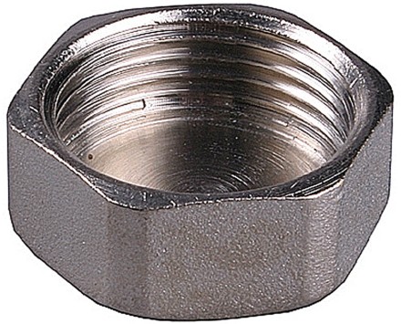 Заглушка GENERAL FITTINGS никелированная латунь, 6-ти гранная головка, внутренняя резьба, 1&quot; 51097-1 купить в Нефтеюганске