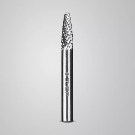 Зубр Твердосплавная борфреза F - парабола с закругленным углом, 6 х 18 мм, радиус 1.5 мм (28805-6-18) купить в Нефтеюганске