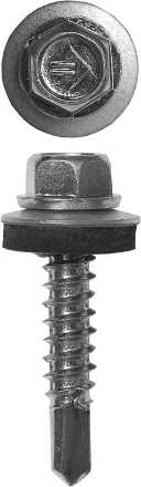 Саморезы ЗУБР &quot;ПРОФЕССИОНАЛ&quot; оцинков., для крепл. кров. матер. к металл. констр., 5.5x75мм, 800шт 4-300310-55-075 купить в Нефтеюганске