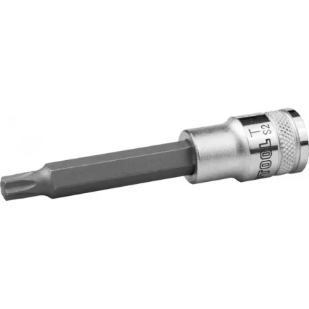 Торцовая бита-головка KRAFTOOL &quot;INDUSTRIE QUALITAT&quot;, удлиненная, материал S2, TORX, сатинированная, 1/2&quot;, Т50 27906-50_z01 купить в Нефтеюганске