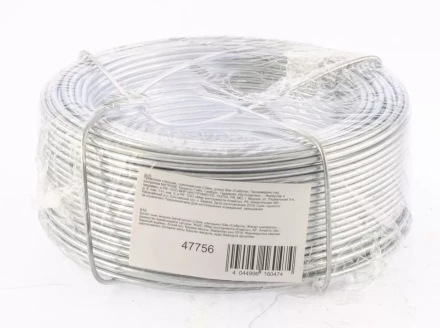 Проволока стальная оцинкованная 2,0 мм длина 50 м Сибртех 47756 купить в Нефтеюганске