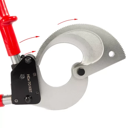 Секторные ножницы диэлектрические КВТ НСи-70 для резки бронированных кабелей до 70 мм (91814) купить в Нефтеюганске