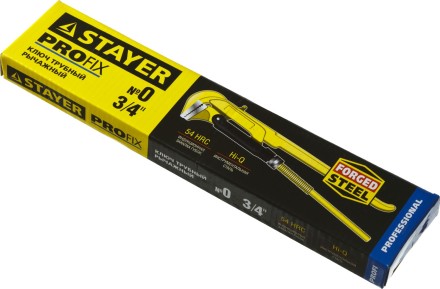 Ключ трубный STAYER &quot;PROFI&quot; рычажный, кованый, прямые губки, № 0, 3/4&quot; 27311-0 купить в Нефтеюганске