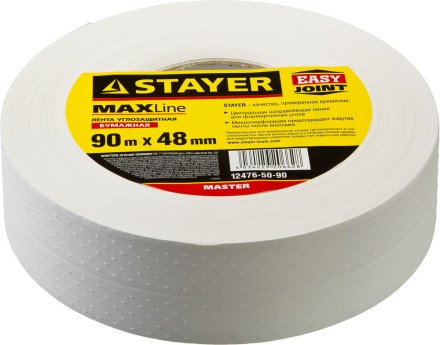 Лента STAYER &quot;MASTER&quot; углозащитная бумажная, 48ммх90м 12476-50-90 купить в Нефтеюганске