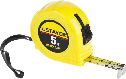 Рулетка STAYER &quot;МASTER&quot; &quot;MaxTape&quot;, пластиковый корпус, 5м/19мм 34014-05-19 купить в Нефтеюганске