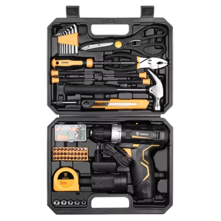 Дрель аккумуляторная DEKO GCD12DU3, 063-4133 + набор 104 инструмента купить в Нефтеюганске