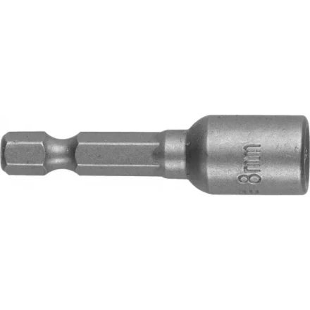 Бита STAYER &quot;PROFI&quot; с торцовой головкой, &quot;Нат-драйвер&quot;, магнитная, тип хвостовика - E 1/4&quot;, длина 48 мм, 8мм, 1шт 26390-08 купить в Нефтеюганске