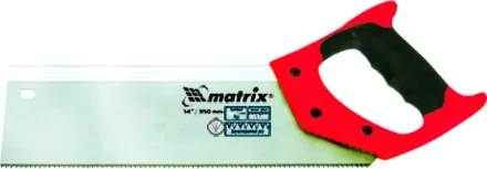 Пила по дереву обушковая для стусла 350 мм двухкомпонентная рукоятка MATRIX 23148 купить в Нефтеюганске